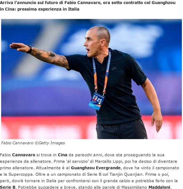 皇冠体育-意媒：前搭档透露卡纳瓦罗或离队 可能性高达50%